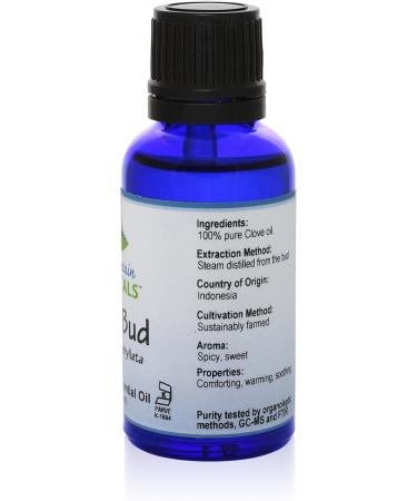 Clove Essential Oil - Full 1 oz (30 ml) Bottle - Pure Natural & Kosher Certified Eugenia Caryophyllata - Buy Online on GoSupps.com