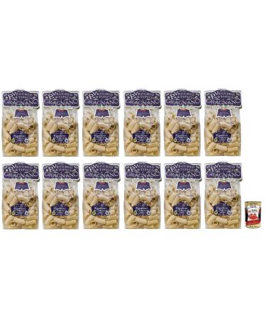Italian Gourmet E.R. Il Vecchio Pastificio di Gragnano Pasta Rigatoni Gragnano Durum Wheat Semolina Pasta 500g + 400g Box of 12