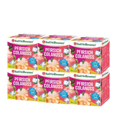 Bad Heilbrunner Cold Energy Tea - Peach Colanus | 6x14 Pyramid Bags | Refreshing Iced Tea with Vitamin B6 for Energy Metabolism - Buy Online on GoSupps.com