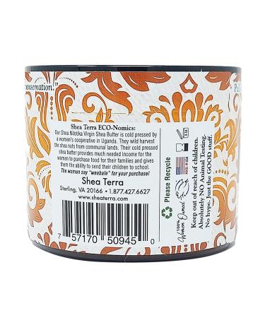 100% Organic Cold-Pressed Shea Butter | Fragrance-Free Anti-Aging Cream for Skin, Nails & Hair - 6 oz - Buy Online on GoSupps.com