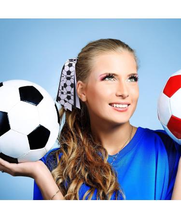 MTLEE Soccer Hair Accessories - 10 Piece Ribbon Pony Holder Set for Girls, Players, Coaches, Teams | Elastic Hair Ties & Scrunchies - Buy Online on GoSupps.com