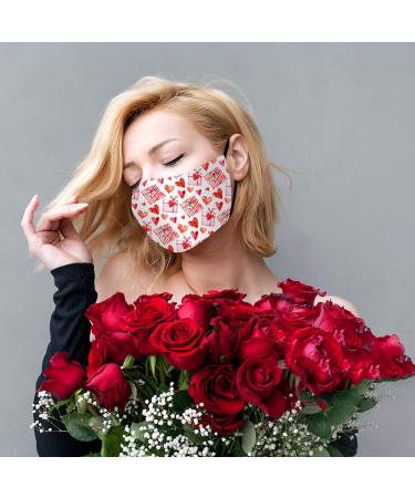 ZQP 1PC+2PCS Christmas Valentine's Day Face_Masks for Adult Resuable Washable Printed Couples Face Bandanas Bride Groom Fashion Letter Design Novelty Face_Cover for Adult Women Men - Buy Online on GoSupps.com