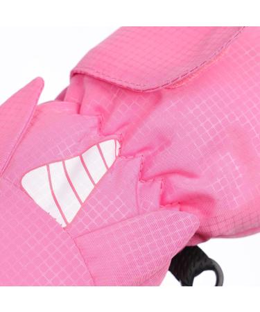 FAYHIJUN Kids Waterproof Winter Mittens - Pink Unicorn, Size L(Age 7-9) - Buy Online on GoSupps.com