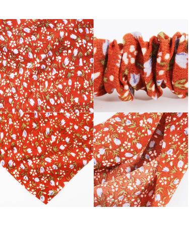Tobatoba Floral Headband Set - 5 Pcs Chiffon Boho Hair Scarf Bandanas for Women - Buy Online on GoSupps.com