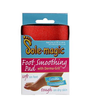 S&T INC. Sole Magic Foot Scrubber Smoothing Pad | Callus Remover for Feet | Rose | 4 x 2.8 x 1 | 1 Pack - Buy Online on GoSupps.com