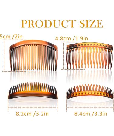 French Side Combs 12-Piece Set - Strong Hold Hair Clips for Girls and Women | Hair Accessories with 16 & 23 Teeth - Buy Online on GoSupps.com