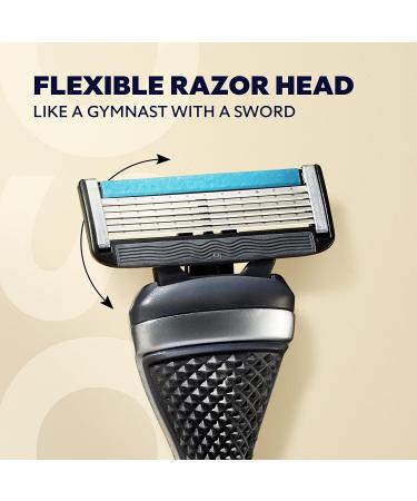Dollar Shave Club 6-Blade Razor Starter Set | Extra Close Shave with Precision 1 Handle & 2 Cartridges - Buy Online on GoSupps.com