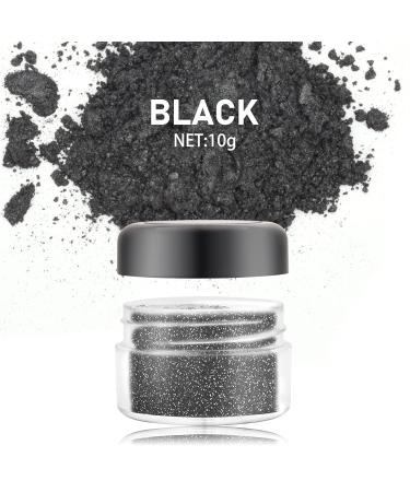 Buy 10g Edible Black Glitter Dust - Metallic Food Coloring Powder for Cakes Sweets & Drinks | International Shipping - Buy Online on GoSupps.com