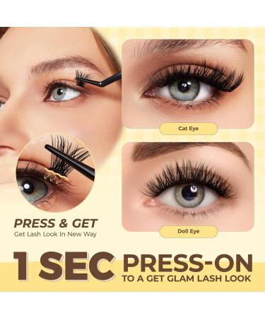 Buy LASHVIEW Self Adhesive Lash Clusters - No Glue Needed DIY Eyelash Extension Kit (10-16mm) with Tweezers | International Shipping Available - Buy Online on GoSupps.com