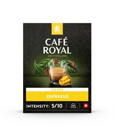 Caf Royal Espresso Compatible Capsules - 36 Aluminum Nespresso Pods | Intensity 5/10 | International Shipping Available - Buy Online on GoSupps.com