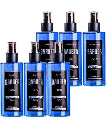 Marmara Barber Cologne - Best Choice of Barbers and Traditional Shaving Fans No:2 Series (250ml x 6 Bottles) - Buy Online on GoSupps.com