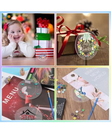 50PCS 4 Inch Clear Circle Acrylic Blanks for Milestone Markers, Name Cards, Cricut Cutting, Painting DIY Projects - Buy Online on GoSupps.com