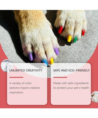 Set of 5 dog-safe nail polishes Waterproof and quick-drying Non-toxic grooming polish with vibrant colors for puppies kittens small and large breeds perfect for - Buy Online on GoSupps.com