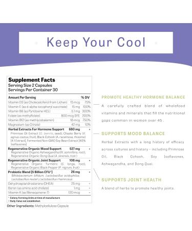 5-in-1 Menopause Support Vitamins for Women | Fermented Probiotics Minerals & Organic Herbs | Doctor's Choice 30 Servings - International Shipping Available - Buy Online on GoSupps.com