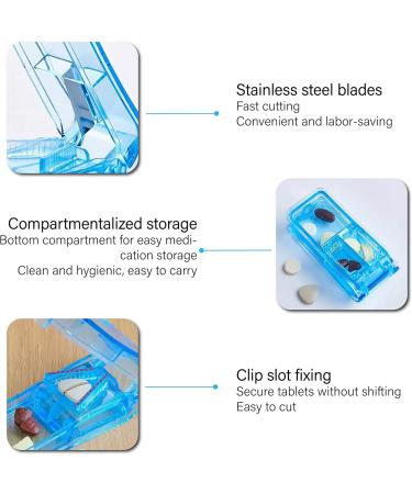 DADYOUPIN Waterproof Pill Cutter for Small & Large Pills - Ideal for Elderly, Children, Dogs, Cats & Pets - Buy Online on GoSupps.com