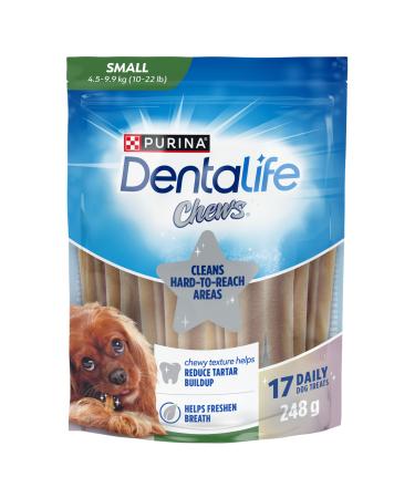 DentaLife Chews Dog Treats for Small Breed Dogs - 248 g Pouch (1 Pack) 17 Count (Pack of 1)