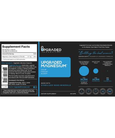 Upgraded Formulas Magnesium Supplement - Calming, Enhances Focus, Promotes Deep Sleep - 60 Capsules - Buy Online on GoSupps.com