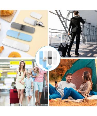 NVIYAM 4-Part Travel Toothbrush Case | Portable Toothbrush Holder & Protective Cover for Camping Travel Family & Business - 4 Colors Available - Buy Online on GoSupps.com