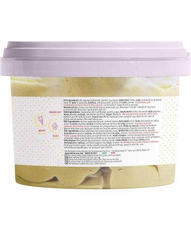 Hazelnut Cream Milk White Hazelnut 12% Spreadable and for Filling Cakes Croissant Dumplings Brioches Krapfen Swiss-roll and Pancakes. Gluten Free 500g - Buy Online on GoSupps.com