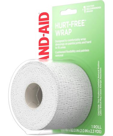 Buy Band-Aid Hurt-Free Self-Adherent Elastic Wound Wrap - Ideal for Post-Surgical Care & Joint Support - 2 in x 2.3 yd - International Shipping Available - Buy Online on GoSupps.com