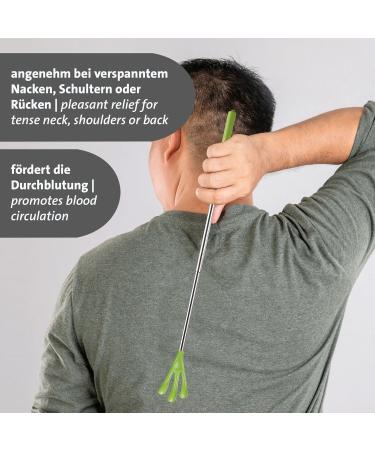 Westmark Back Roller Massage Scooter - Telescopic Handle for Back Shoulders & Neck - Practical Massager (48 cm) - Durable Plastic & Stainless Steel - Shop Internationally! - Buy Online on GoSupps.com