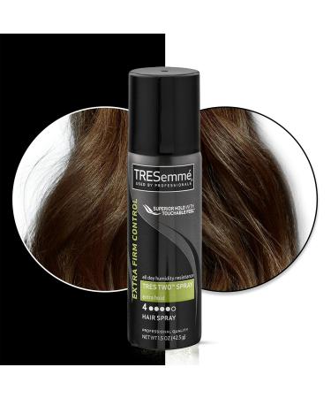 Tresemme Travel Size Hair Spray 3 Pack Tres Two Spray Extra Hold Styling Hair Spray with All Day Humidity Resistance Extra Firm Control Hairspray 1.5 oz Each - Buy Online on GoSupps.com
