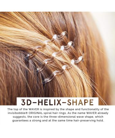 Invisibobble Waver Plus Hair Clip - Pretty Dark | 3x Hairyard for Brown Girls & Women | Large Size | Designed in Munich - Buy Online on GoSupps.com