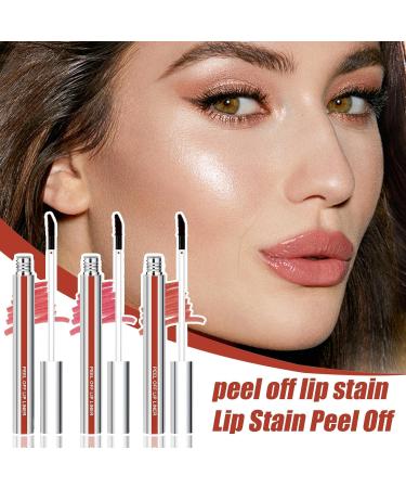 Peel-off liquid lip tint - Moisturizing matte lip tint 3x rich color - Non-sticky application long-lasting lipliner makeup vibrant shade - Buy Online on GoSupps.com