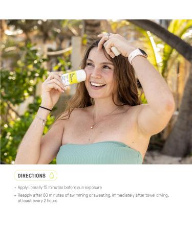 Raw Elements Face Stick SPF 50 - All-Natural Mineral Sunscreen Reef Safe Travel Size Broad Spectrum Protection for All Ages - Buy Online on GoSupps.com