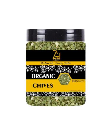 GAGZI All Natural Organic Spices Chives 200 Gram (Packing May Be Vary) Pack of 1 200 Gram 7.05 oz