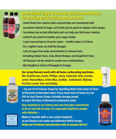 Zero Sugar Free Indian Tonic Soda Concentrate 500ml - Aspartame-Free Low Calorie Makes 12.5L - Exclusively on Amazon - Buy Online on GoSupps.com