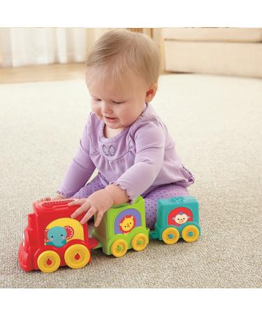 Fisher-Price Stack and Roll Choo Choo Stacker - Fun and Educational Toy for Babies and Toddlers - Buy Online on GoSupps.com