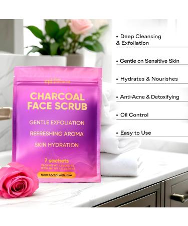 Charcoal Face Scrub | Exfoliating Microdermabrasion Wash for Men & Women | Pore Cleansing & Blackhead Remover | Best Skin Care Solution - Buy Online on GoSupps.com
