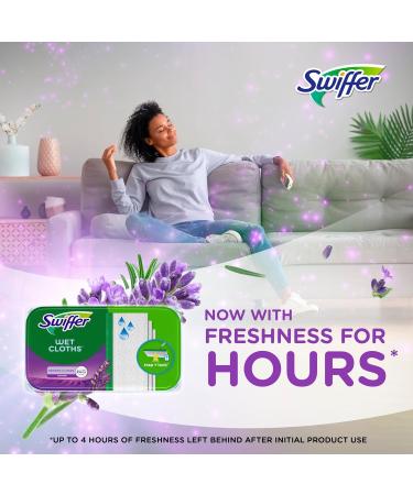 Swiffer Sweeper Wet Mopping Cloth Refills for Floor Mopping and Cleaning Multi-Surface Floor Cleaner with Febreze Freshness Lavender Scent 38 Count - Buy Online on GoSupps.com