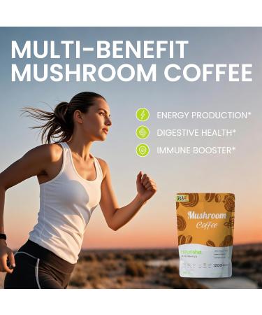 Neumina 6-in-1 Mushroom Coffee Energy Coffee with 6 Adaptogenic Mushrooms (Cordyceps Lion's Mane Reishi Chaga Shiitake Turkey Tail) 30 Servings 1200mg Mushrooms - Buy Online on GoSupps.com