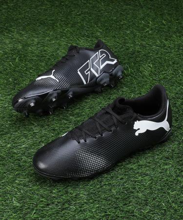 PUMA Men's Future 7 Play FG/AG Soccer Shoe - Black/White Size 43 EU - Ideal for International Shipping - Buy Online on GoSupps.com