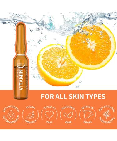 Vitamin C Ampoule Oil for Anti-Aging - Hydrating Serum with Ascorbic Acid for Firm and Glowing Skin - 12 x 2mL - Buy Online on GoSupps.com
