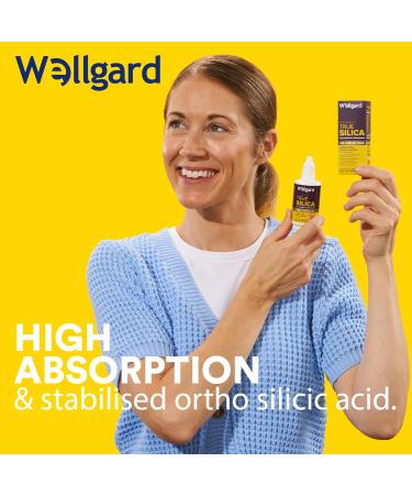 Silicium Supplement Wellgard True Silica Stabilised Silicon with Choline and Ortho Silicic Acid (OSA) Vegan Liquid Supplement for Skin Hair and Nails 60ml - Buy Online on GoSupps.com