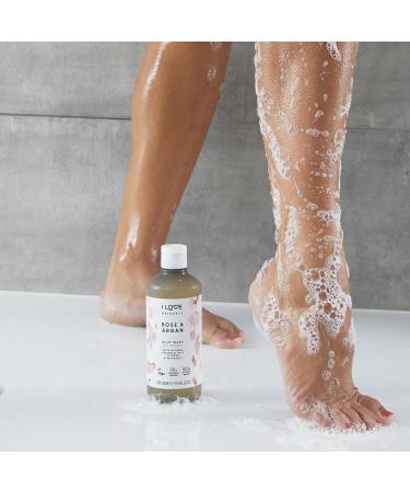 I Love Naturals Rose & Argan Body Wash | Moisturizing Plant-Based Cleanser | Essential Oils Infused | 16.9 oz International Shipping Available - Buy Online on GoSupps.com