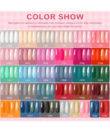 PEACECOLOR Gel Nail Starter Kit with Nail Lamp and Drill 35 Colours Soak Off Gel Nail Polish Set with Golden Silver Matte Top Coat Manicure Tools Nail Kits Full Set for Beginners Women Home DIY A1 - Buy Online on GoSupps.com