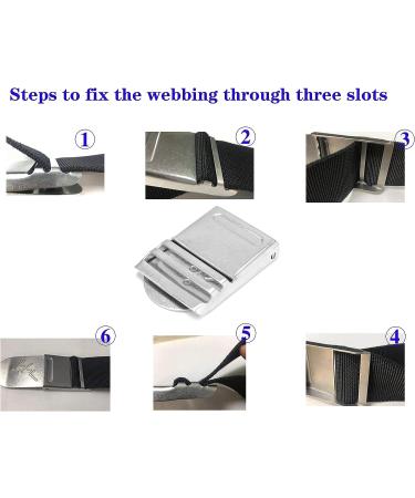 MOOCY Stainless Steel Dive Weight Belt Buckle - 3 Slot Scuba Diving & Snorkeling Accessory - Buy Online on GoSupps.com