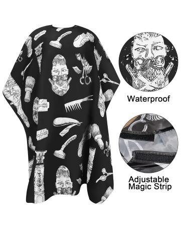 Buy Professional Waterproof Barber Cape for Men - Large Hair Cutting Salon Accessories | International Shipping Available - Buy Online on GoSupps.com