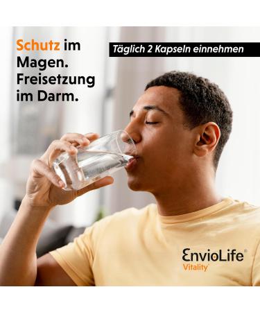 Enviolife Vitality - 60 Capsules for Enhanced Physical & Mental Well-Being | Bacillus Subtilis Plant Extracts Minerals & Vitamins - Shop Internationally - Buy Online on GoSupps.com