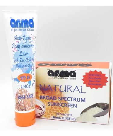 Buy Anti-Aging Body Sunscreen with Zinc Oxide - 4 oz | SPF Protection Hydration & Travel-Friendly - Buy Online on GoSupps.com