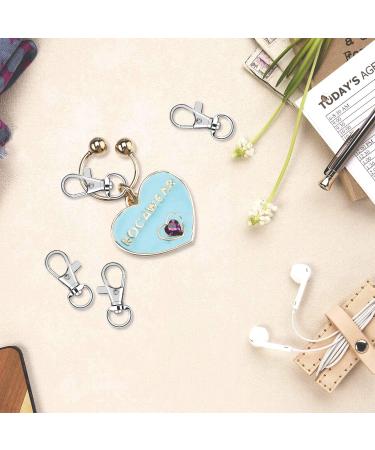 Metal Swivel Clasps Lanyard Snap Hook - 120pcs Lobster Claw Clasp for Keychain Crafts (Silver) - Buy Online on GoSupps.com