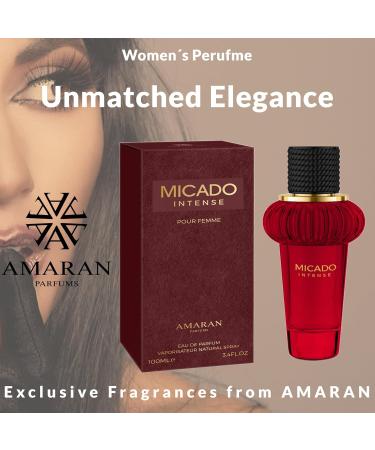 AMARAN Micado Intense Women s Eau de Parfum (EDP) 3.4 FL. Oz (100ml) Women s Perfume with Notes of Mandarin Orange Orange Blossom Tuberose Neroli Tonka Bean Sandalwood Marshmallow - Buy Online on GoSupps.com