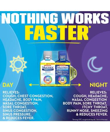 Mucinex Maximum Strength Fast-Max Cold & Flu Symptom Relief Liquid - 2 Count (6 Fl Oz each) - Buy Online on GoSupps.com