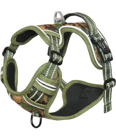 Shop Heele Dog Crockery & Camouflage Padded No-Pull Harness for Medium Dogs | Adjustable & Reflective Dog Accessories - Buy Online on GoSupps.com