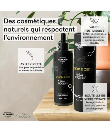 Jojoba Oil 100% Pure CBD Enriched | Cold Pressed Vegan | Advanced Formula | Hair Face Body Nails Nails Eyebrows Beard | 100ml | Original Gift Idea - Buy Online on GoSupps.com