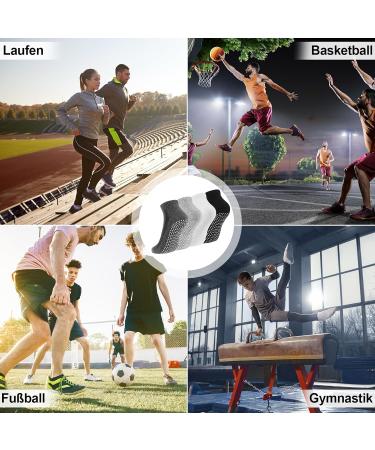 NewoFview Anti-Slip Stopper Socks for Men & Women - 4 Pairs of Grip Socks for Yoga Ballet Pilates & Fitness - Buy Online on GoSupps.com